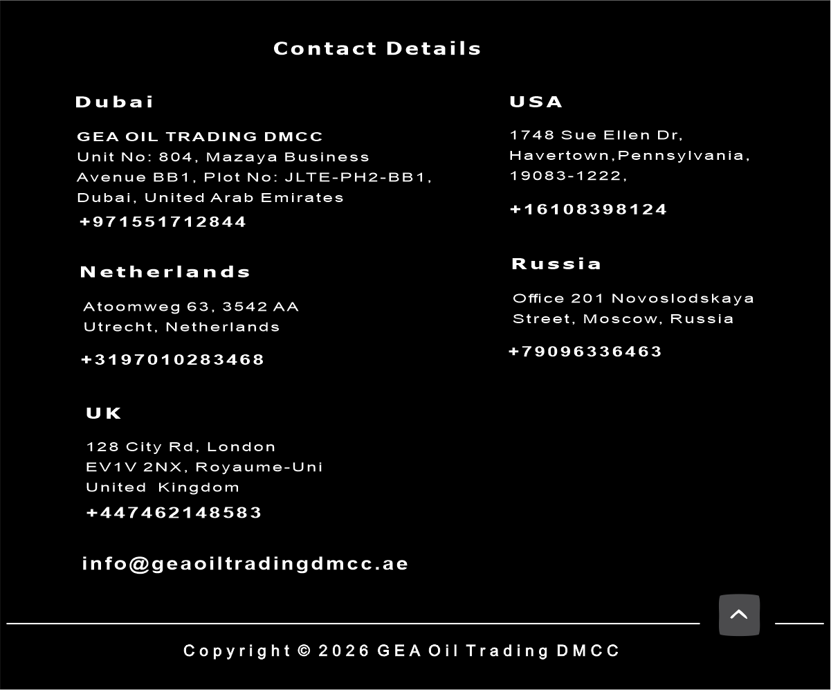 GEA Oil Trading DMCC Mobile Footer